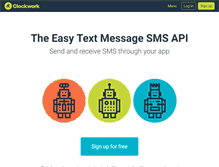 Tablet Screenshot of clockworksms.com